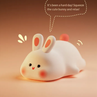 Cute Silicone Bunny Lamp