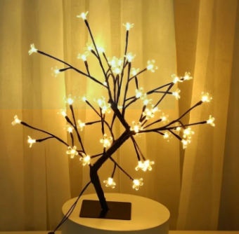 LED Cherry Blossom Flower Tree Lamp 🌸