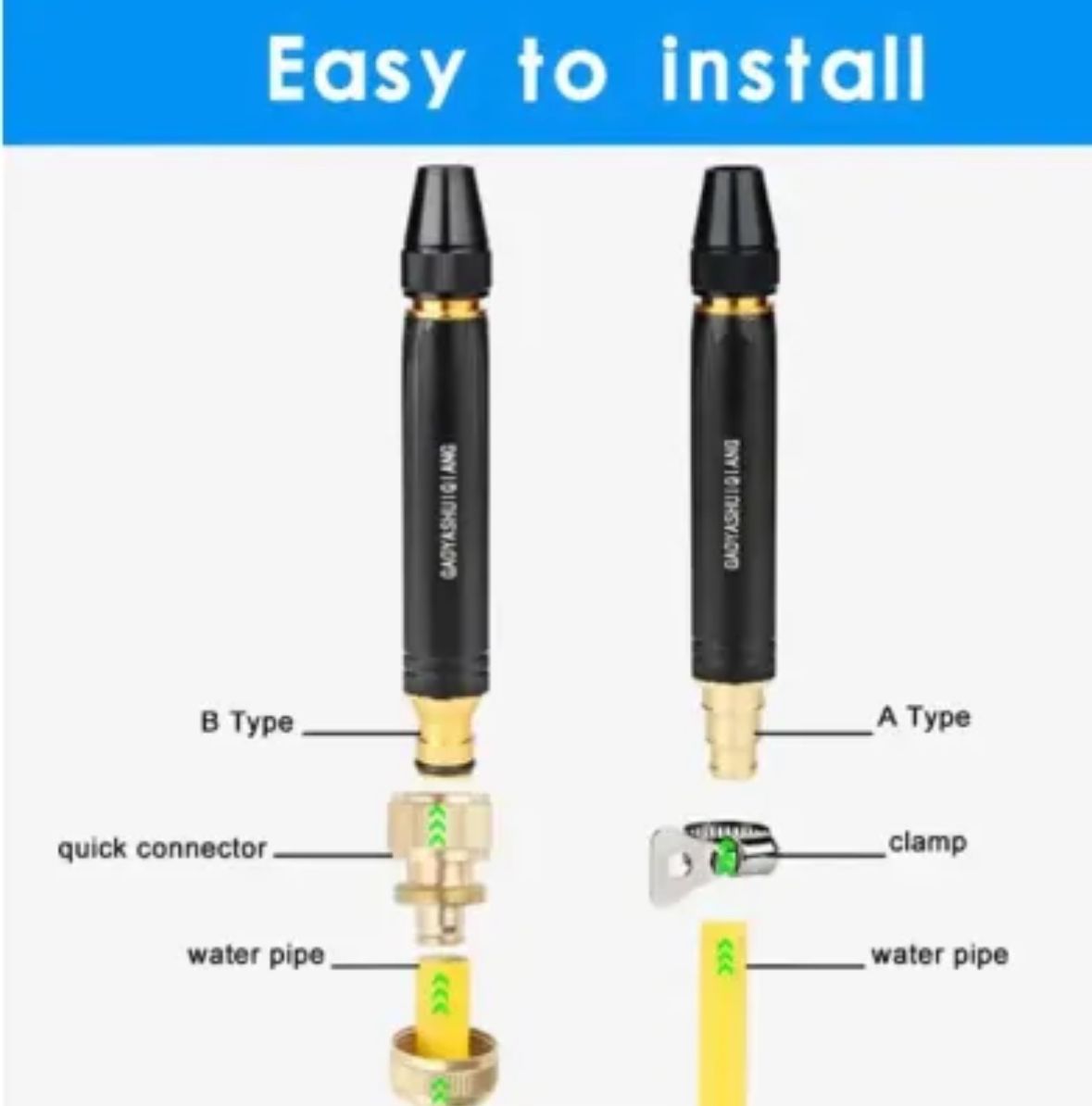 Adjustable Metal Car Wash Nozzle